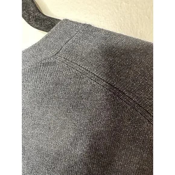 Chicos Sweater Womens 3 (XL 16) Gray Rayon V Neck Long‎ Sleeve Luxe Knit - Picture 10 of 14